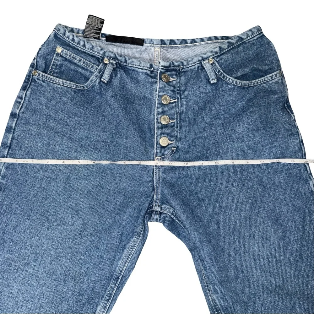Vintage Y2K No Boundaries Butterfly Capri Jean Low Rise Button Fly Denim Size 11